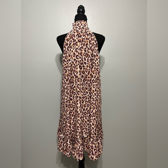 Zimmermann pre-owned leopard print halter-neck dress Size 12/14-Zimmermann size3 - Picture 4 of 6